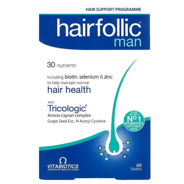 Vitabiotics Wellman Hairfollic Man 60tabs