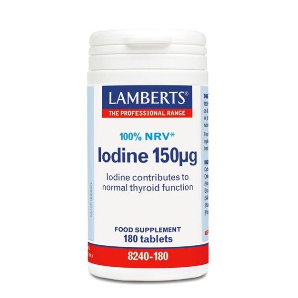 Lamberts Iodine 150mg 100% NRV 180Tabs
