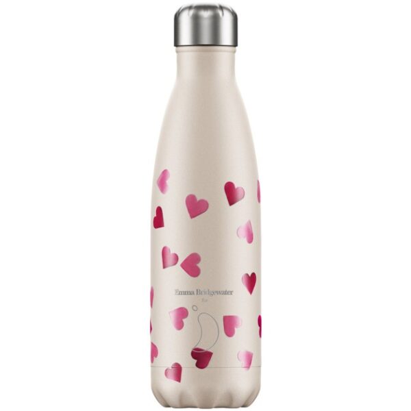 Chilly's Pink Heart Emma Bridgewater Bottle Spesial Edition Ανοξείδωτος Θερμός 500ml