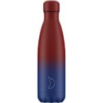 Chilly’s Bottle Gradient Edition Matte Ανοξείδωτο Θερμός σε Μπλε με Μπορντό Ματ Χρώμα 500ml