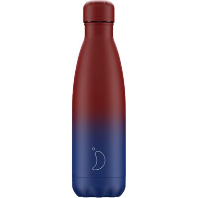 Chilly's Bottle Gradient Edition Matte Ανοξείδωτο Θερμός σε Μπλε με Μπορντό Ματ Χρώμα 500ml