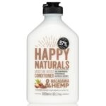 Happy Naturals Moisture Boost Conditioner Macadamia & Hemp Μαλακτική Κρέμα για Ανάλαφρα