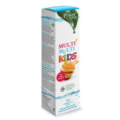 Power Health Multi Multi Kids Πολυβιταμινούχο Συμπλήρωμα Διατροφής για Παιδιά με Γλυκαντικό Από Stevia 20 Αναβράζοντα Δισκία