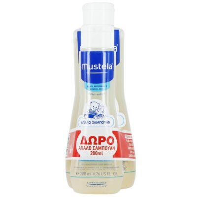Mustela Πακέτο Προσφοράς Gentle Shampoo Βρεφικό Απαλό Σαμᴨουάν με Εκχύλισμα Χαμομηλιού 500ml & Δώρο Επιπλέον Ποσότητα 200ml