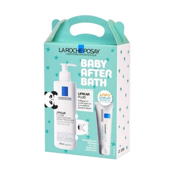 La Roche-Posay Promo Baby After Bath Lipikar Fluide Hydratant 400ml & Cicaplast Baume B5 15ml