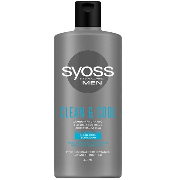 Syoss Shampoo Men Clean & Cool Επαγγελματικό Σαμπουάν για Άνδρες