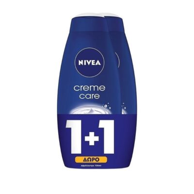 Nivea Bath Creme Care Κρεμώδες Ενυδατικό Αφρόλουτρο 2x750ml 1+1 Δώρο