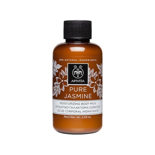 Apivita Pure Jasmine Body Milk Ενυδατικό Γαλάκτωμα Σώματος με Γιασεμί για Τόνωση & Αναζωογόνηση 75ml