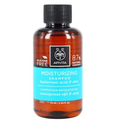 Apivita Hydration Shampoo Ενυδάτωσης με Υαλουρονικό Οξύ & Αλόη 75ml