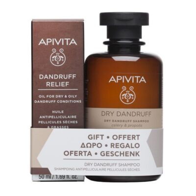 Apivita Πακέτο Προσφοράς Dandruff Relief Oil 50ml & Δώρο Dry Dandruff Shampoo With Celery & Propolis 250ml
