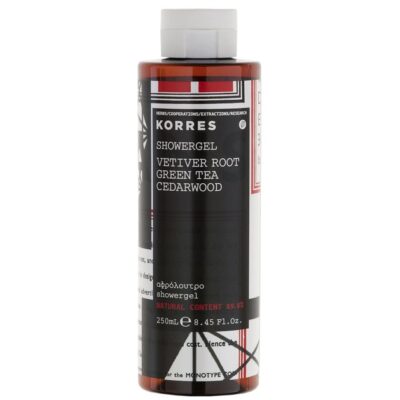 Korres Showergel Vetiver Root Green Tea Cedarwood 250ml
