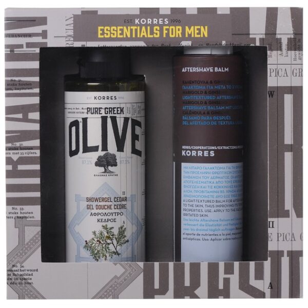 Korres Promo Pure Greek Olive Showergel Cedar 250ml & Aftershave Balm 200ml Προσφορά -20%