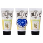 Korres Promo Pure Greek Olive Hand Cream Ενυδατική μη Λιπαρή Κρέμα Χεριών Περγαμόντο 3x75ml