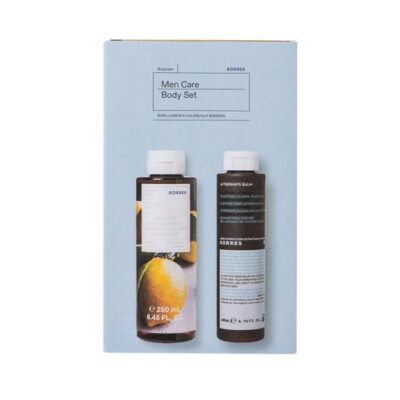 Korres Πακέτο Προσφοράς Basil Lemon Renewing Body Cleanser 250ml & After Save Balsam Calendula Ginseng 200ml