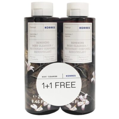 Korres Πακέτο Προσφοράς Renewing Body Cleanser Jasmine 1+1 Δώρο 2x250ml