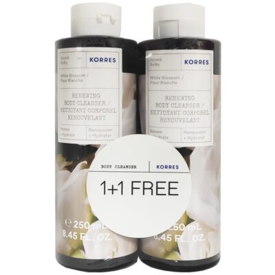 Korres Πακέτο Προσφοράς Showergel White Blossom 1+1 Δώρο 2x250ml