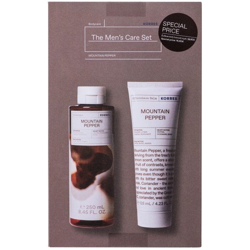 Korres Promo Mountain Pepper Showergel 250ml & Aftershave Balm 125ml