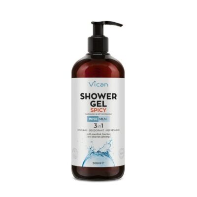 Vican Wise Men Shower Gel Spicy Ανδρικό Αφρόλουτρο για Αίσθηση Φρεσκάδας με Άρωμα Κάρδαμου & Bitter Orange 500ml