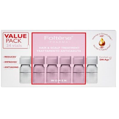 Foltene Pharma Πακέτο Προσφοράς Women Hair & Scalp Treatment 24Vialsx6ml & Δώρο Δυναμωτικό Σαμπουάν 200ml & Βούρτσα Detangling