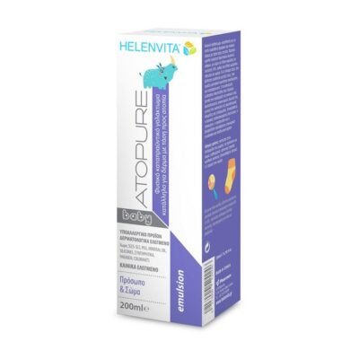 Helenvita Atopure Baby Emulsion Βρεφικό Φυσικό Καταπραϋντικό Γαλάκτωμα Κατάλληλο για Δέρμα με Τάση Ατοπίας 200ml