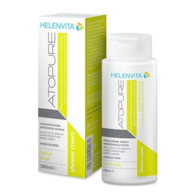 Helenvita Atopure Shower Cream Βρεφικό Εξαιρετικά Απαλό Κρεμοντούς Καθημερινής Χρήσης Κατάλληλο για Δέρμα με Τάση Ατοπίας 300ml