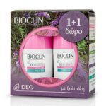 Bioclin Deo Allergy Roll on Αποσμητικό Σχεδιασμένο να Ελέγχει την Εφίδρωση σε Αλλεργικές & Αντιδραστικές Επιδερμίδες 2x50ml