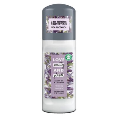 Love Beauty & Planet Argan Oil & Levander Pampering Soin Deo Αποσμητικό Roll-on με 0% Αλκοόλ 50ml