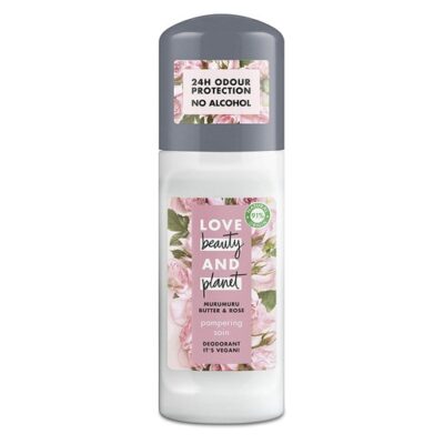 Love Beauty & Planet Muru Muru Butter & Rose Pampering Soin Deo Αποσμητικό Roll-on με 0% Αλκοόλ 50ml