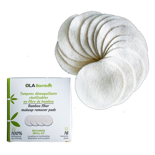 OLABamboo Makeup Remover Pads 16 Τεμάχια