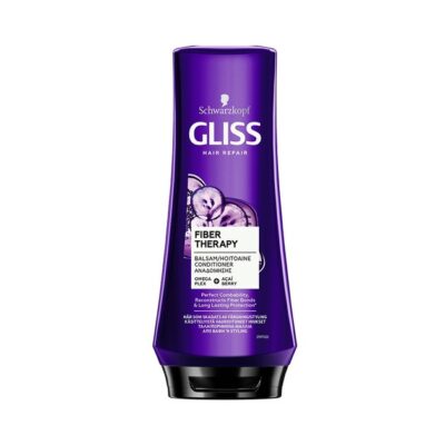 Schwarzkopf Gliss Fiber Therapy Conditioner Κρέμα Αναδόμησης για Ταλαιπωρημένα Μαλλιά από Βαφές & Styling 200ml