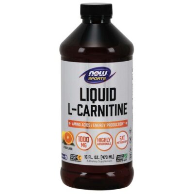 Now Foods L-Carnitine Liquid 1000mg Citrus Συμπλήρωμα Διατροφής Υγρής Καρνιτίνης για την Παραγωγή Ενέργειας 473ml