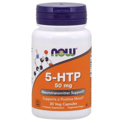 Now Foods 5-HTP 50mg Συμπλήρωμα Διατροφής για την Αύξηση των Επιπέδων Σεροτονίνης στον Οργανισμό 30 VegCaps