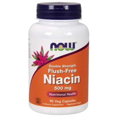 Now Foods Flush Free Niacin 500mg Συμπλήρωμα Διατροφής για τη Σωστή Λειτουργία του Οργανισμού 90 vcaps