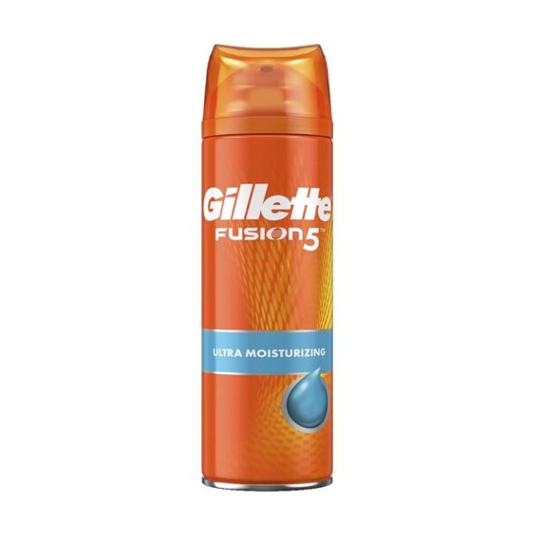 Gillette Fusion 5 Ultra Moisturizing Shaving Foam Αφρός Ξυρίσματος σε Μορφή Τζέλ για Βαθύ Ξύρισμα & Μέγιστη Ενυδάτωση 200ml