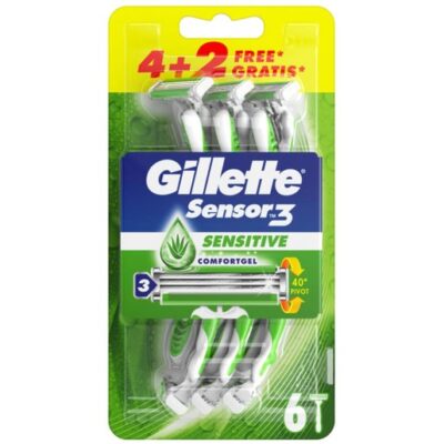 Gillette Sensor 3 Sensitive Ξυραφάκια 6τμχ
