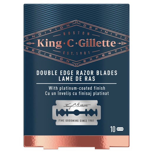 Gillette King C Double Edge Razor Blades Ξυράφια Διπλής Ακμής