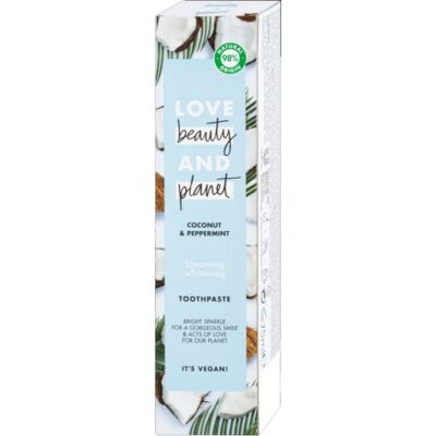 Love Beauty & Planet Coconut & Peppermint Blooming Whitening Toothpaste Οδοντόκρεμα για Λαμπερό & Λευκό Χαμόγελο 75ml
