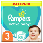 Pampers Active Baby Maxi Pack Νο3 (6-10 kg) 66 πάνες