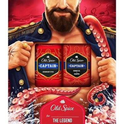 Old Spice Set Captain Deodorant Stick 50ml & Captain Shower Gel and Shampoo 250ml