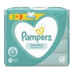 Pampers Πακέτο Προσφοράς Sensitive Wipes Μωρομάντηλα Ιδανικά για την Ευαίσθητη Επιδερμίδα 6×52 Wipes