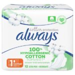 Always Cotton Protection Normal Σερβιέτες με Φτερά & Κάλυμμα από 100% Οργανικό Βαμβάκι για Κανονική Ροή 12 Pads