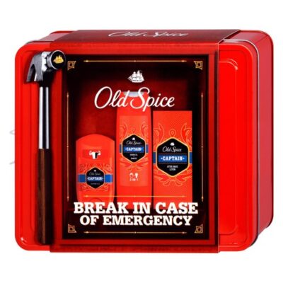 Old Spice Captain Set Break in Case Of Emergency Deodorant Stick 50ml & Shower Gel+Shampoo 250ml & After Shave Lotion 100ml