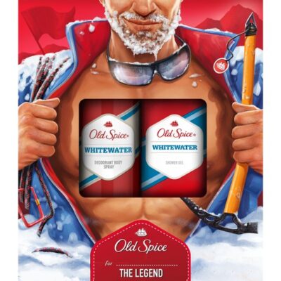 Old Spice Gift Box Alpinist Whitewater Deodorant Body Spray 150ml & Shower Gel 250ml