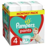 Pampers Pants Monthly Pack Νο4 (9-15kg) 176 πάνες