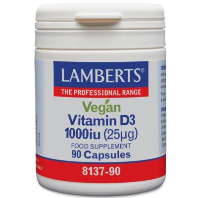 Lamberts Vegan Vitamin D3 1000iu (25μg) 90caps
