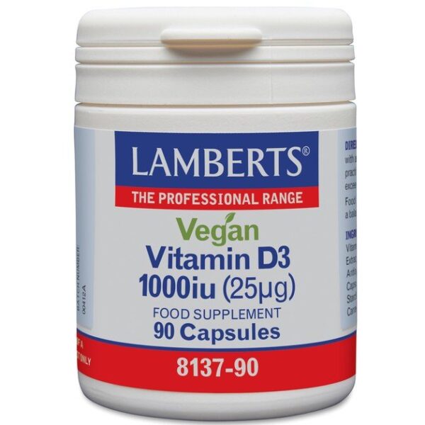 Lamberts Vegan Vitamin D3 1000iu (25μg) 90caps
