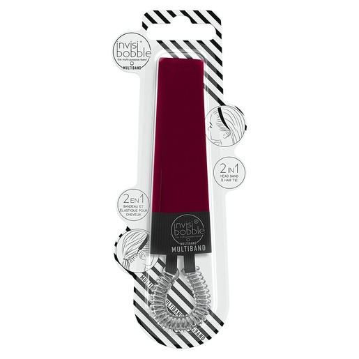 Invisibobble Multiband Red-Y to Rumble Κορδέλα - Λαστιχάκι Μαλλιών