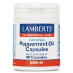 Lamberts Peppermint Oil 100mg Συμπλήρωμα Διατροφής για την Ενίσχυση της Λειτουργίας του Γαστρεντερικού Συστήματος 90 caps