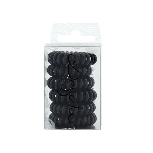Dessata Hair Ties Black Λαστιχάκια Μαλλιών 6 Τεμάχια