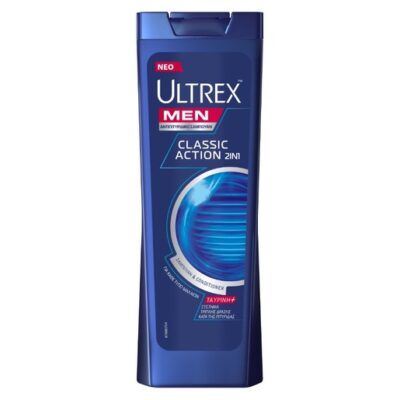 Ultrex Men Classic Action 2 in 1 Αντιπιτυριδικό Σαμπουάν & Conditioner Διπλής Δράσης 360ml